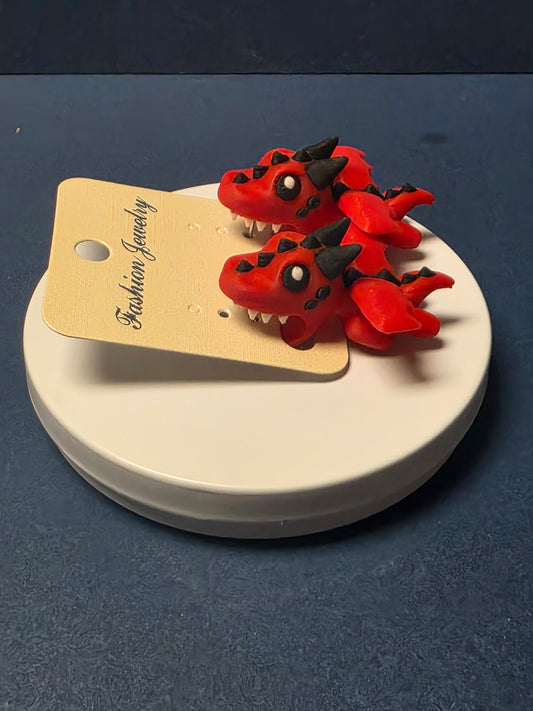 hungry dragon earrings