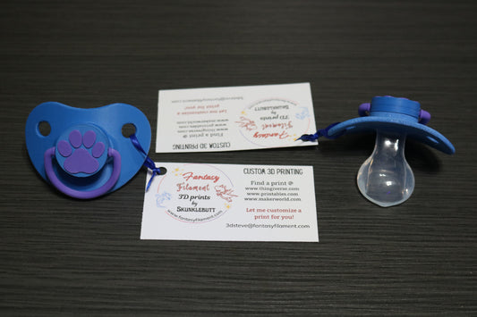 paw print pacifier