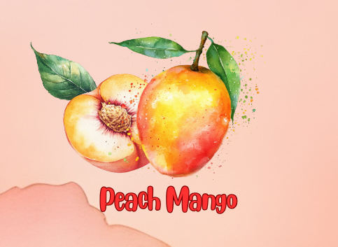 Peach Mango 8 oz Glass jar candle